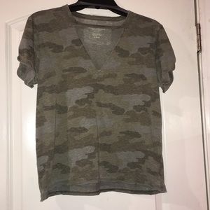 Camo American eagle top